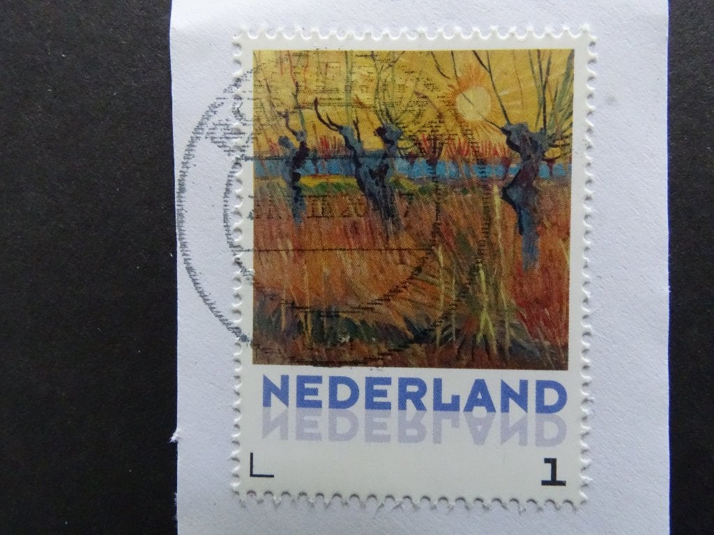 Postzegel Nederland / Vincent van Gogh / Knotwilgen, Postzegels en Munten, Ophalen of Verzenden, Na 1940, Gestempeld