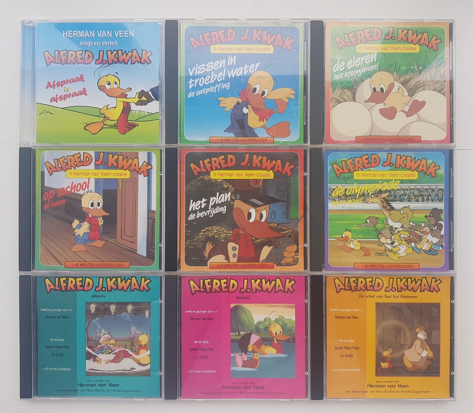 9x Luisterboek CD Alfred Jodocus Kwak - Herman van Veen, Ophalen of Verzenden, Herman van Veen, Cd, Kind