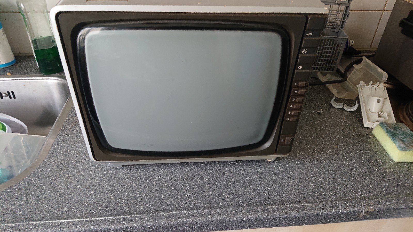 Philips vintage zwart wit televisie, Audio, Tv en Foto, Vintage Televisies, Ophalen of Verzenden, Gebruikt, Minder dan 40 cm, Philips