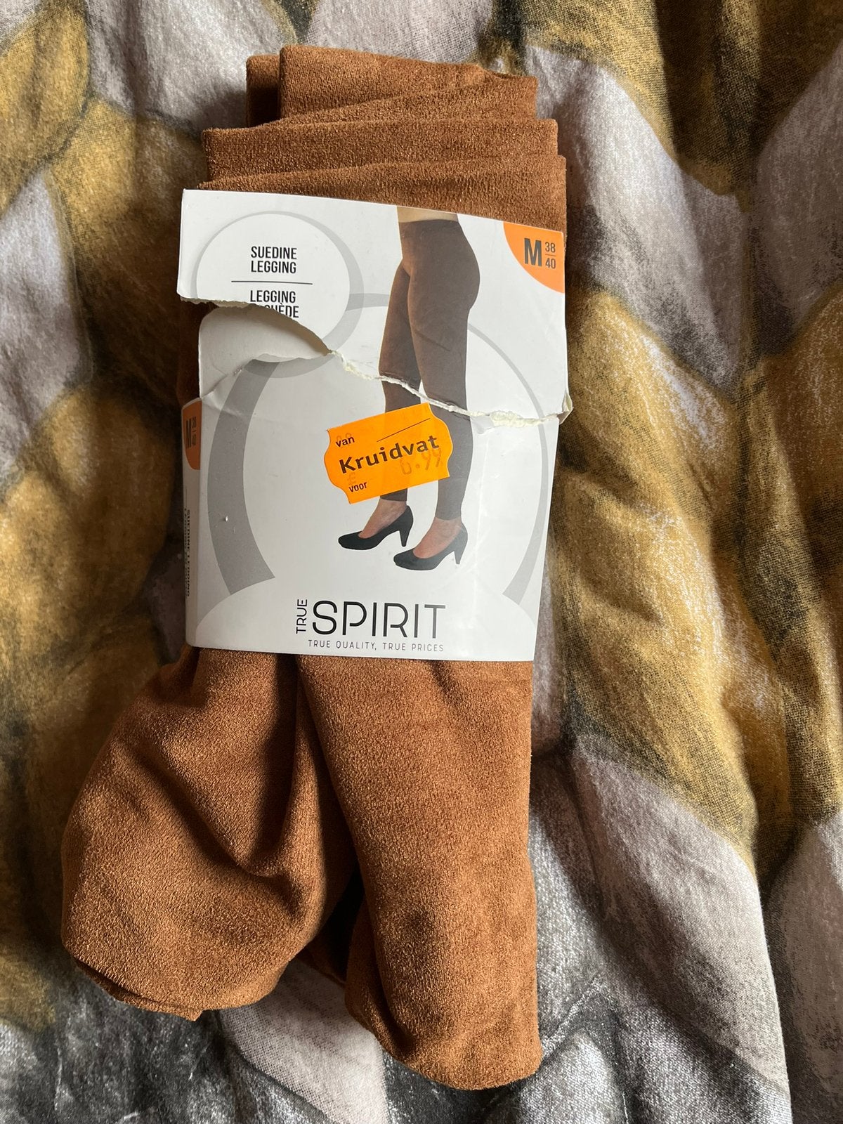 Suèdelook legging van True Spirit maat M. NIEUW, Legging, Bruin, Nieuw, Maat 40/42 (M)