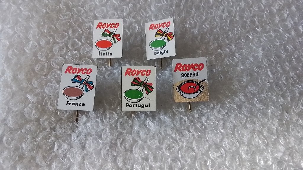 5 verschillende speldjes royco soepen, Ophalen of Verzenden, Zo goed als nieuw, Overige onderwerpen