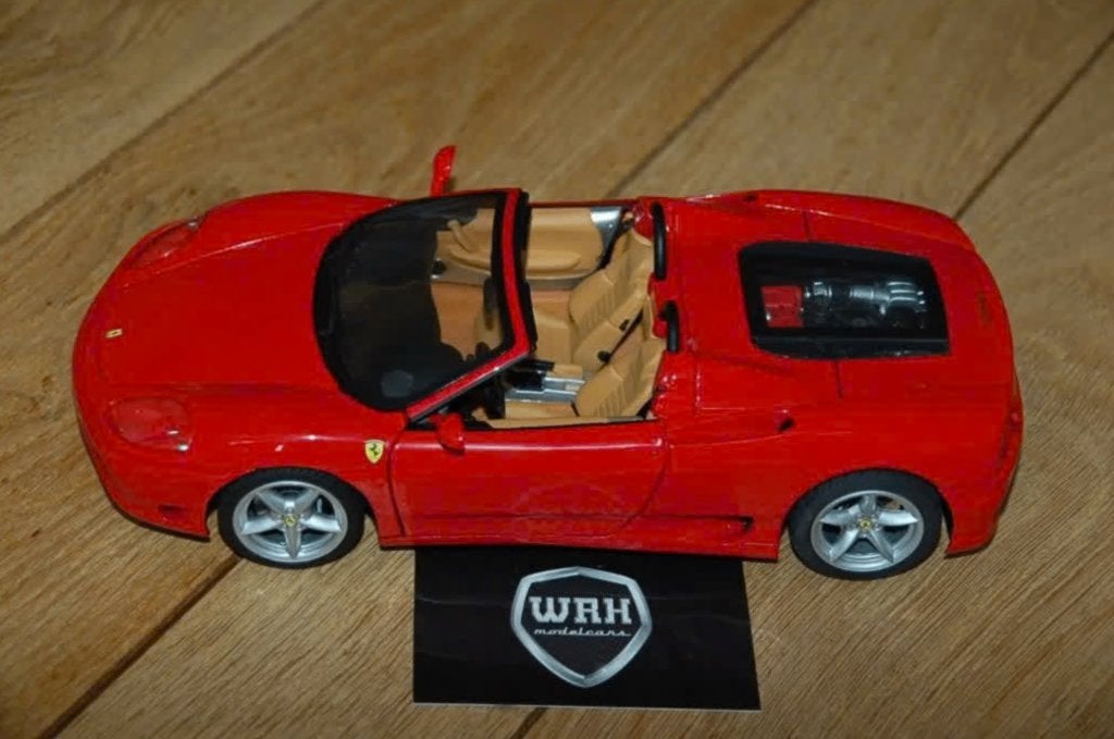 1:18 FERRARI 360 SPIDER rosso corsa rood Hotwheels elite WRH, Verzenden, Zo goed als nieuw, Auto, Hot Wheels