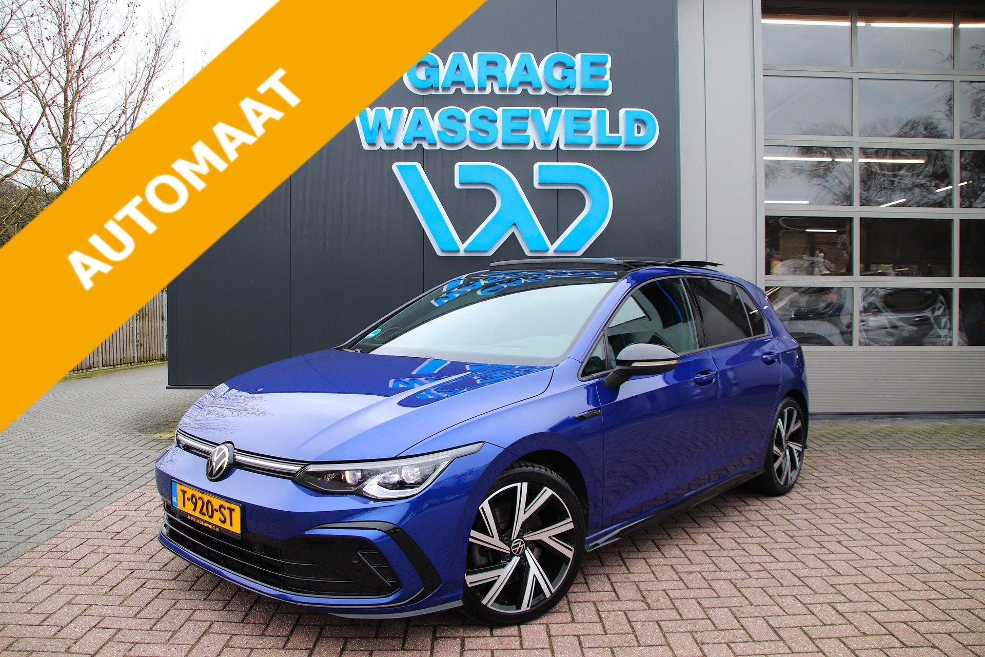 Volkswagen Golf 2.0 3X R-Line Fabrieks-Garantie H&K/Pano/Stu, Automatische klimaatregeling, Gebruikt, 1984 cc, Blauw