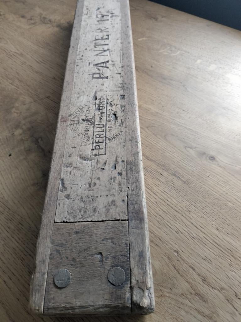 Vintage houten sigarenmal Panter 17, Antiek en Kunst, Ophalen of Verzenden