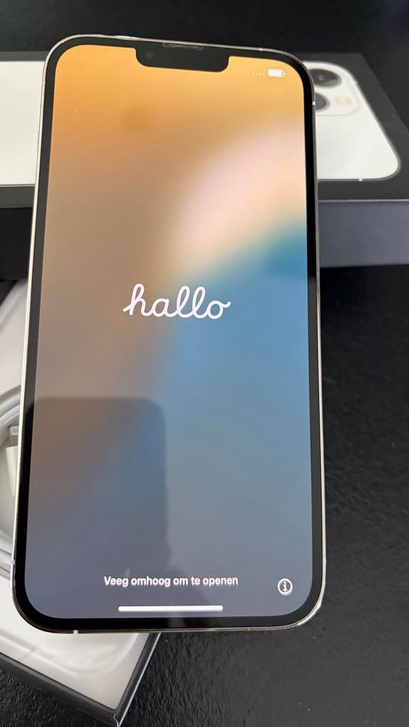 Apple iPhone 13 Pro Max 128GB Wit - Zo goed als nieuw, Telecommunicatie, Mobiele telefoons | Apple iPhone, Ophalen, 83 %, 128 GB