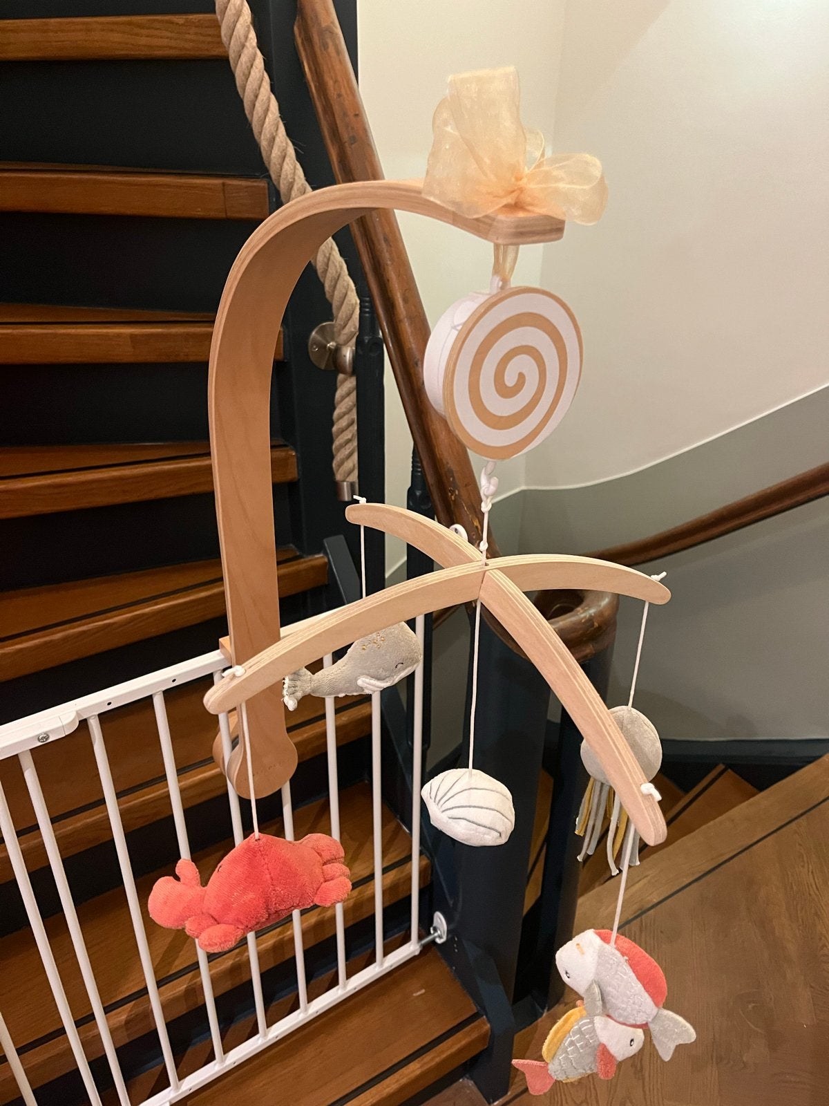 Little Dutch Houten Muziekmobiel - Ocean mint, Kinderen en Baby's, Speelgoed | Babyspeelgoed, Ophalen, Zo goed als nieuw, Mobiel