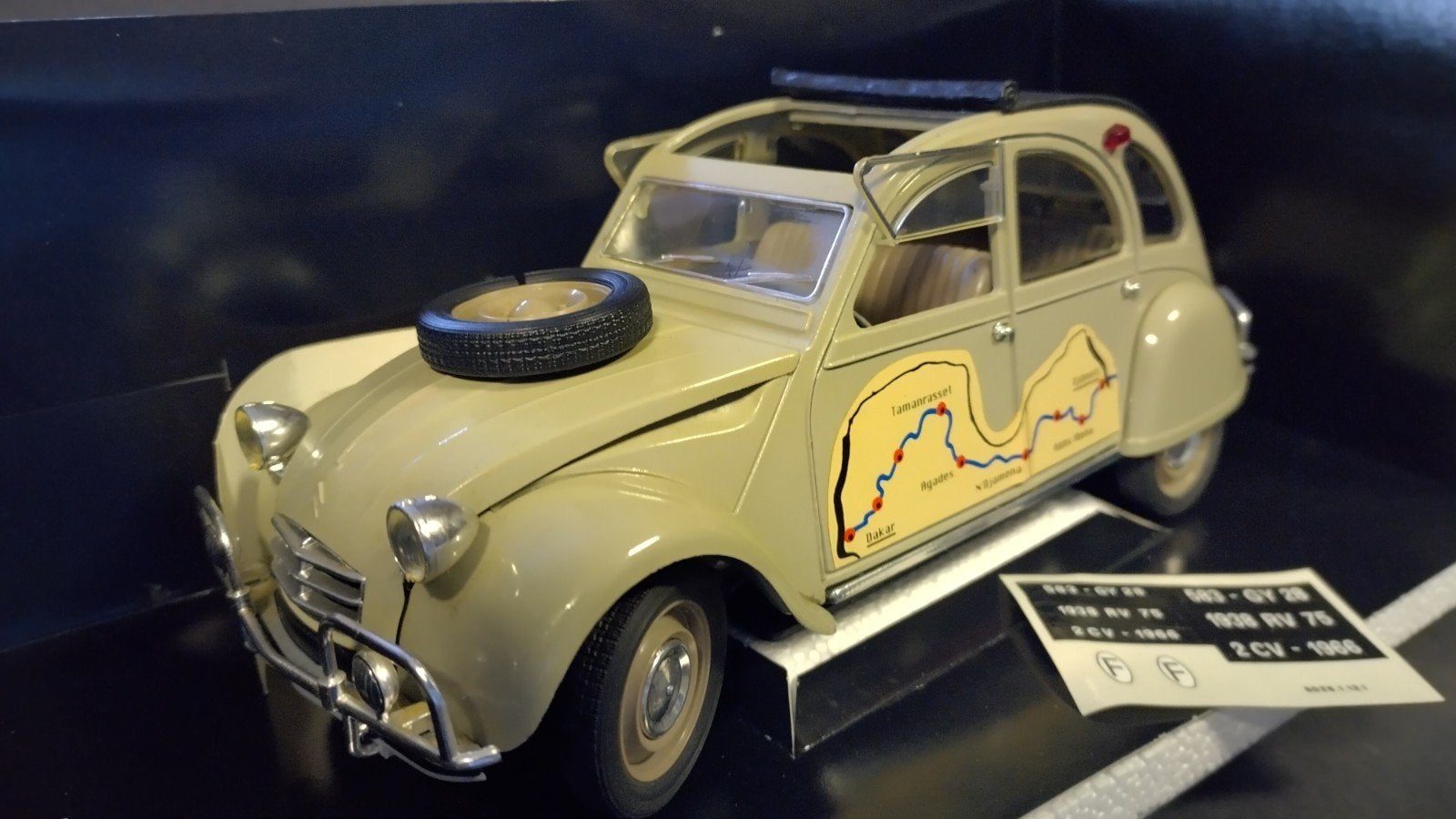 Citroen 2cv Raid 1966 1:18 Solido Pol, Auto, Verzenden, Nieuw, .