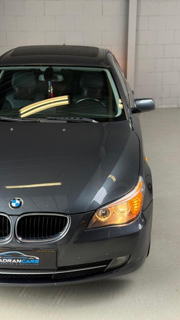 BMW 5-Serie 2.0 520I AUT 2008 Grijs NAP-LEDER-SCHUIFDAK, Auto's, BMW, Automaat, Achterwielaandrijving, 1995 cc, 4 cilinders