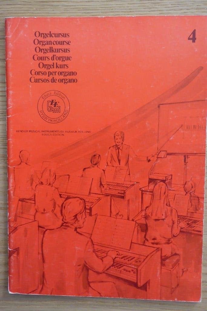Orgelcursus boek 4, Ophalen of Verzenden, Gebruikt, Les of Cursus, Orgel