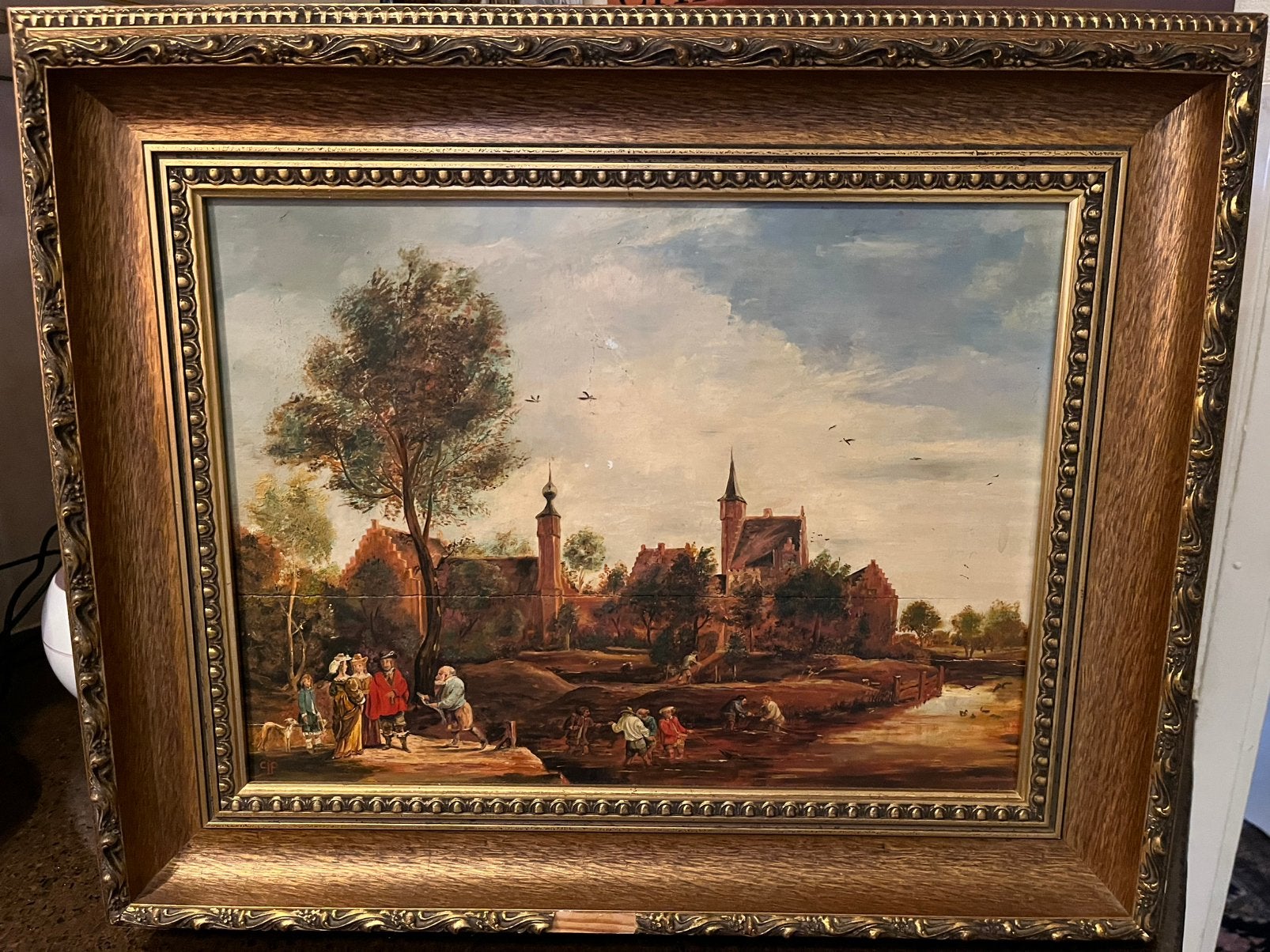 Antiek olieverf schilderij, Antiek en Kunst, Ophalen