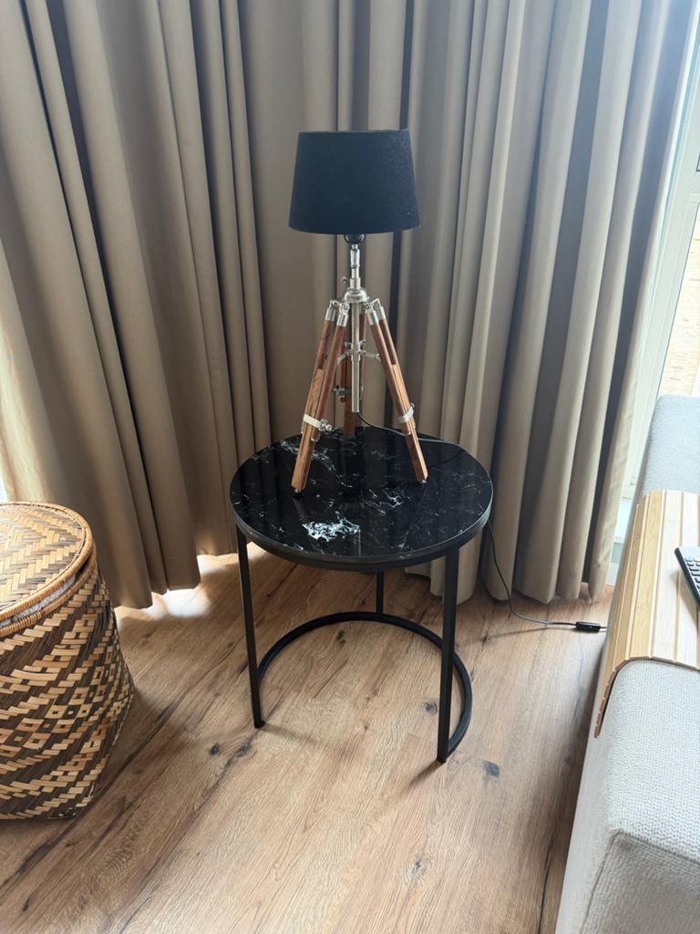 Eichholtz Tafel Lamp - Tijdloos Design, Ophalen, Gebruikt, Hout, Minder dan 50 cm