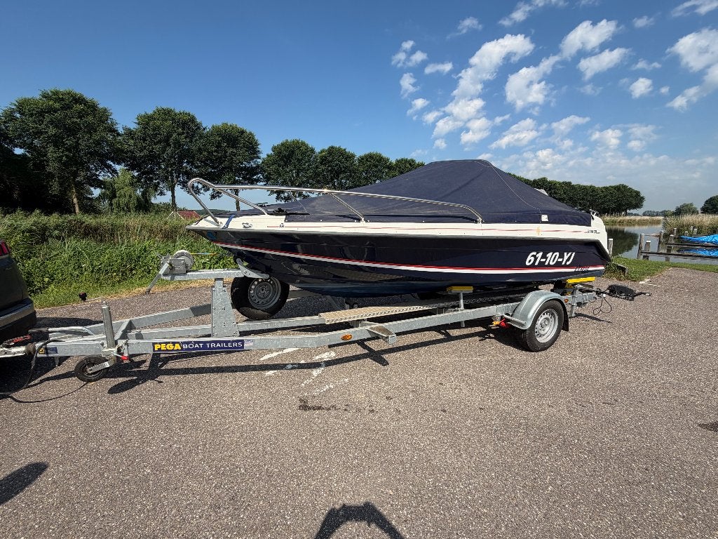 Ryds 510 GTI (2004)  Mercury 75 PK +  PEGA Z1500-625 trailer, Watersport en Boten, Overige merken, Gebruikt, Buitenboordmotor