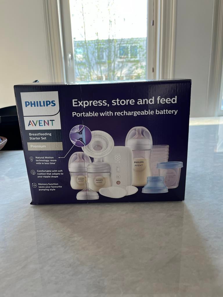 Philips Avent enkele borstkolf met startersset, Ophalen of Verzenden, Gebruikt, Borstkolf