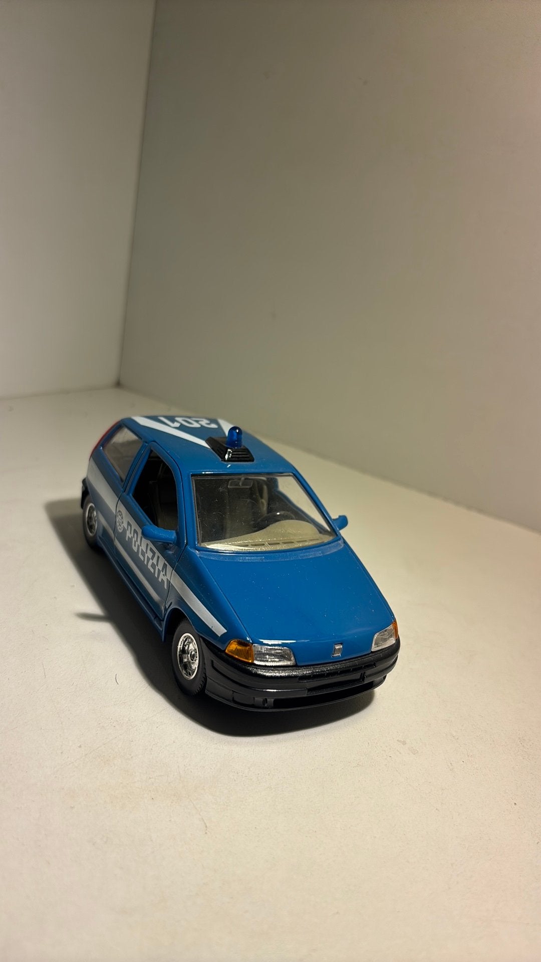 Fiat punto polizia bburago 1.24, Ophalen of Verzenden, Bburago, A, A