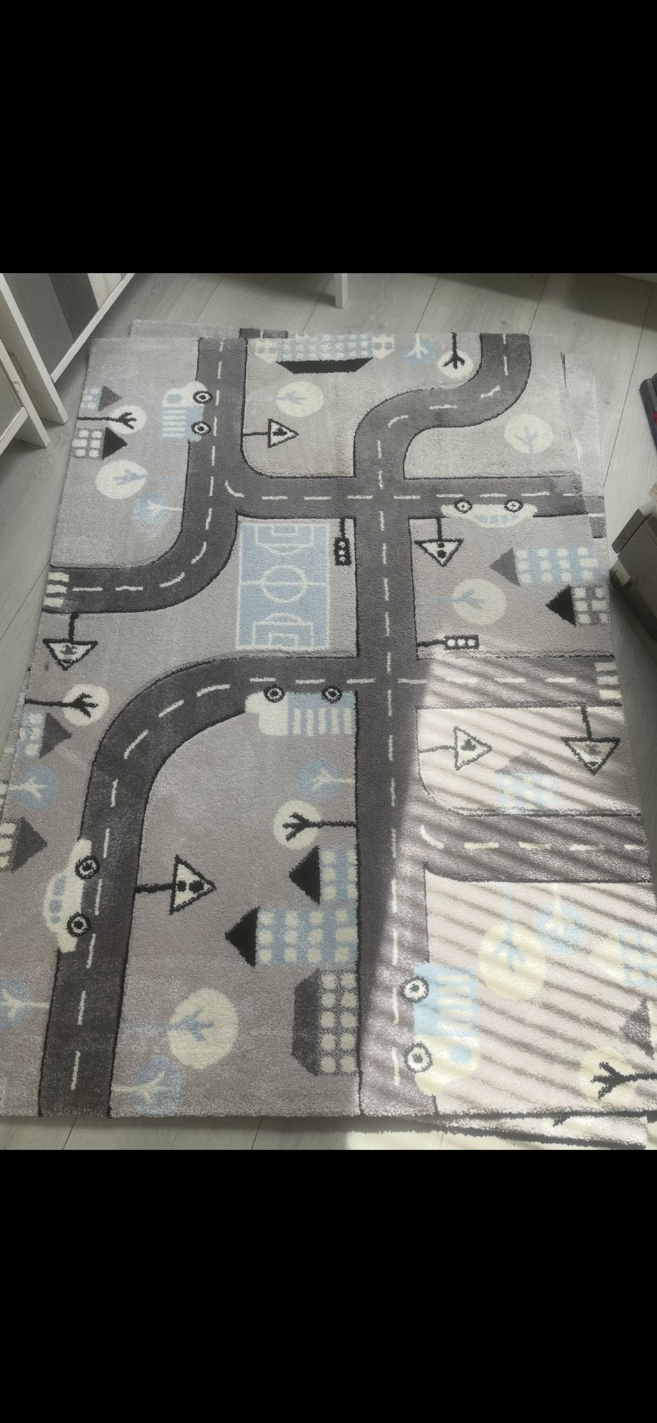Speeltapijt met wegenpatroon voor kinderkamer, Ophalen, Gebruikt, 100 tot 150 cm, 50 tot 100 cm