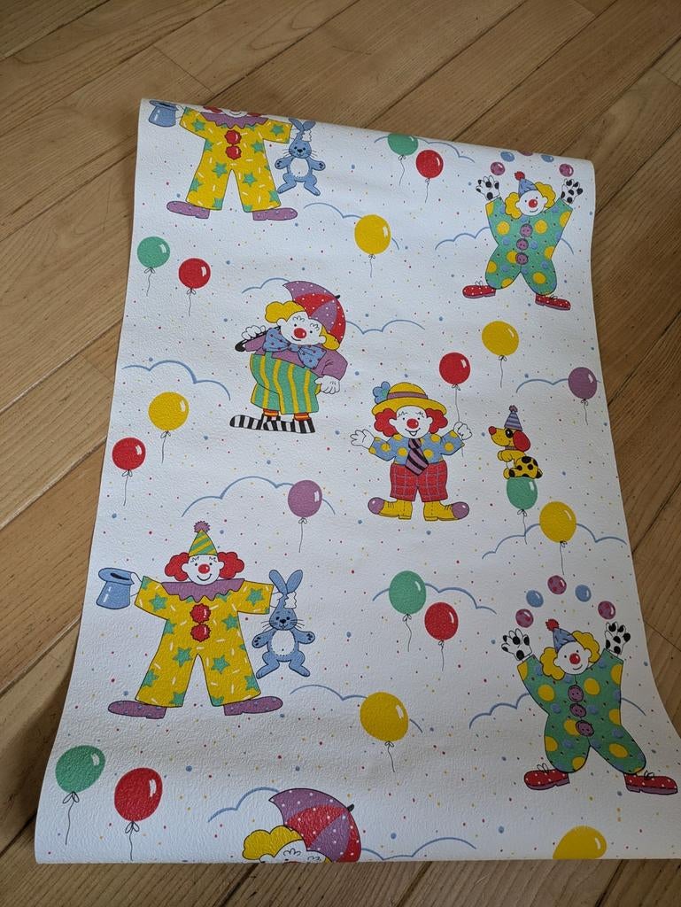 Retro Vintage Kinderbehang - 2 rollen (ca. 20m), Ophalen of Verzenden
