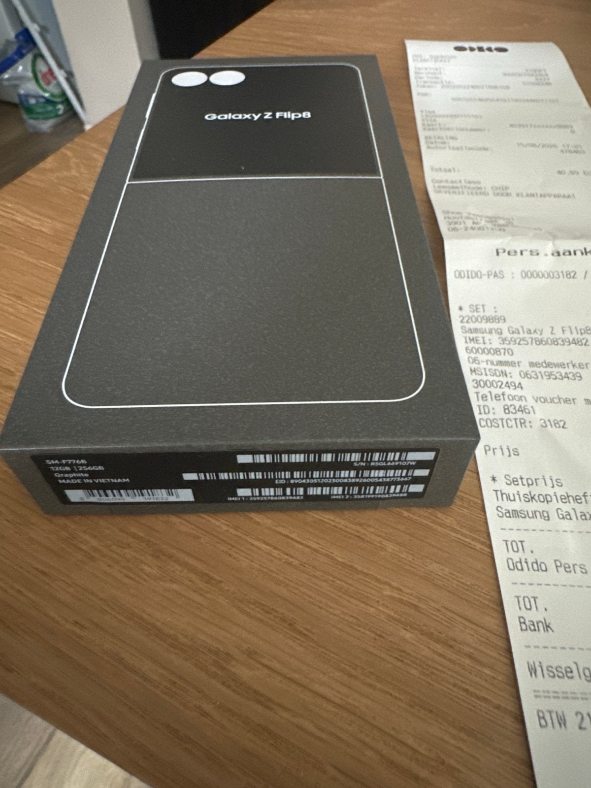 Samsung Galaxy Z Flip 8 256GB Zwart - Nieuw in doos, Zwart, Nieuw, Ophalen of Verzenden, Zonder simlock