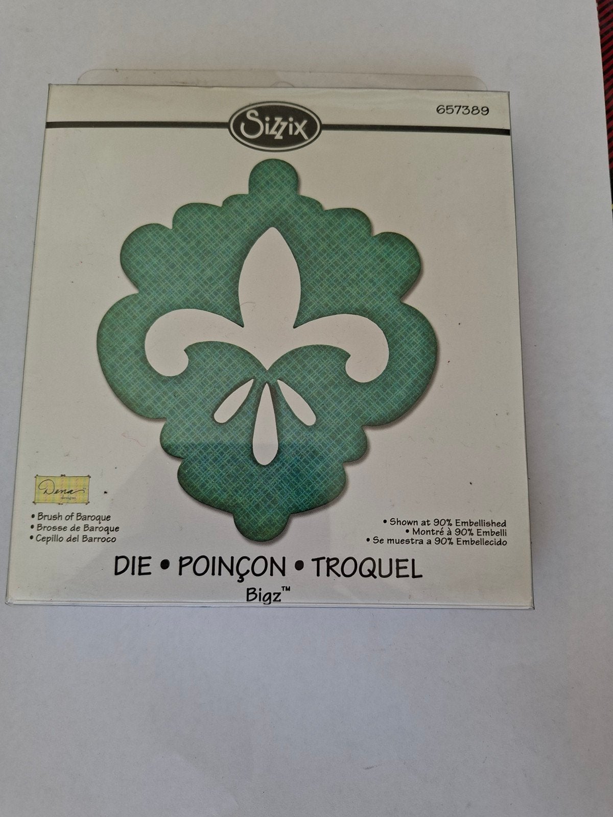 Nieuw Sizzix Bigz Snijmal 657389 Brush of Baroque, Hobby en Vrije tijd, Geschikt voor karton, Gereedschap of Toebehoren, Nieuw