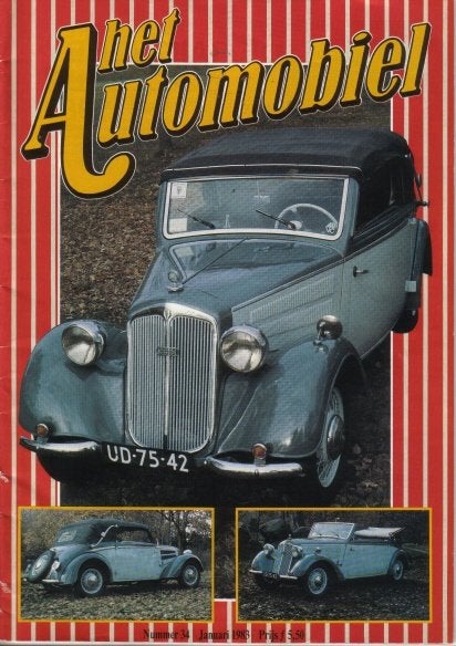 Automobiel 34 1983 : DKW F8 - Volvo P1800 - Borgward Hansa, Ophalen of Verzenden, Gelezen, Algemeen