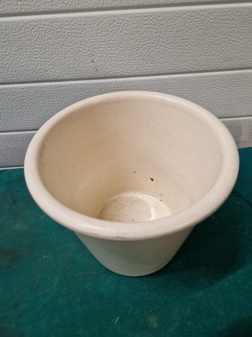 bloempot trompetvorm creme, Ophalen of Verzenden, 'T Olde Gre-j, Info@toldegrej.nl, Endepoelstraat 20f Didam