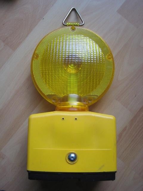 Oude knipperlamp wegafzetting, Ophalen of Verzenden