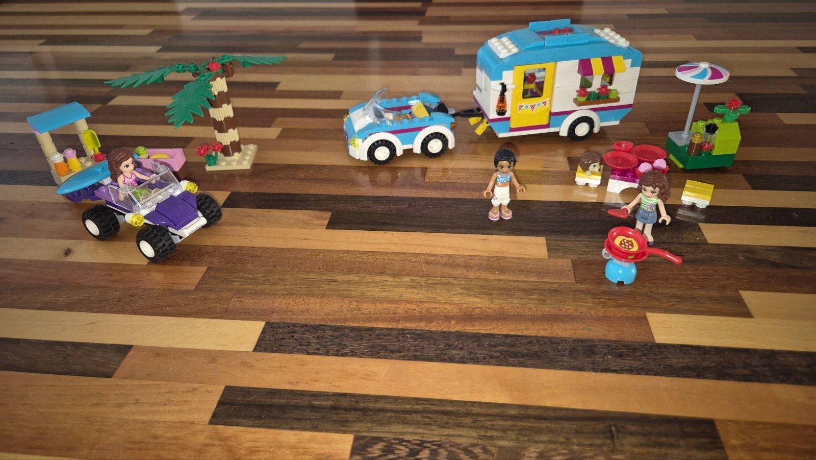 Lego Friends Caravan en Beach Fun Set, Ophalen of Verzenden