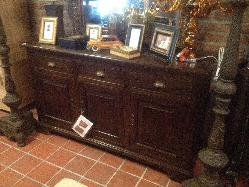 HANDGEMAAKT DRESSOIR - TV MEUBEL - OUD TEAK – Flamant, Ophalen, Hout, Wilms, Nieuw