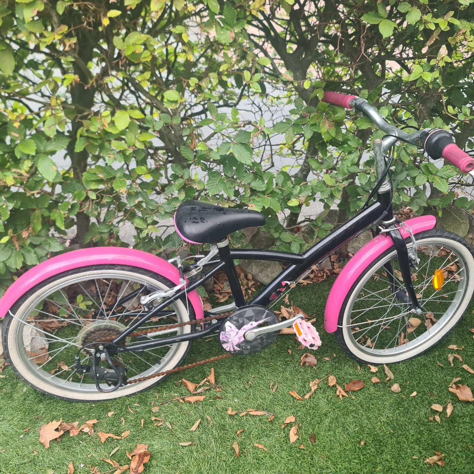 Kinderfiets 20 inch - Zwart/Roze + jongensfiets 22 inch, Ophalen, 20 inch of meer, Gebruikt, Onbekend