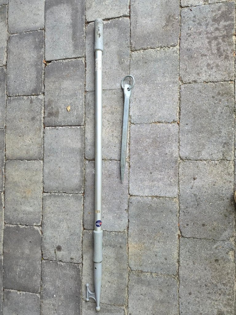 Allpa Telescopische Aluminium Bootshaak, 1.30 - 2.10m, Ophalen, Gebruikt, Overige typen