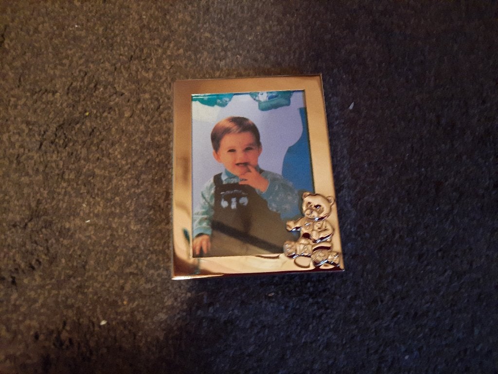NIEUW verzilverd fotolijstje, Zilver, Metaal, Nieuw, Standaard fotolijst