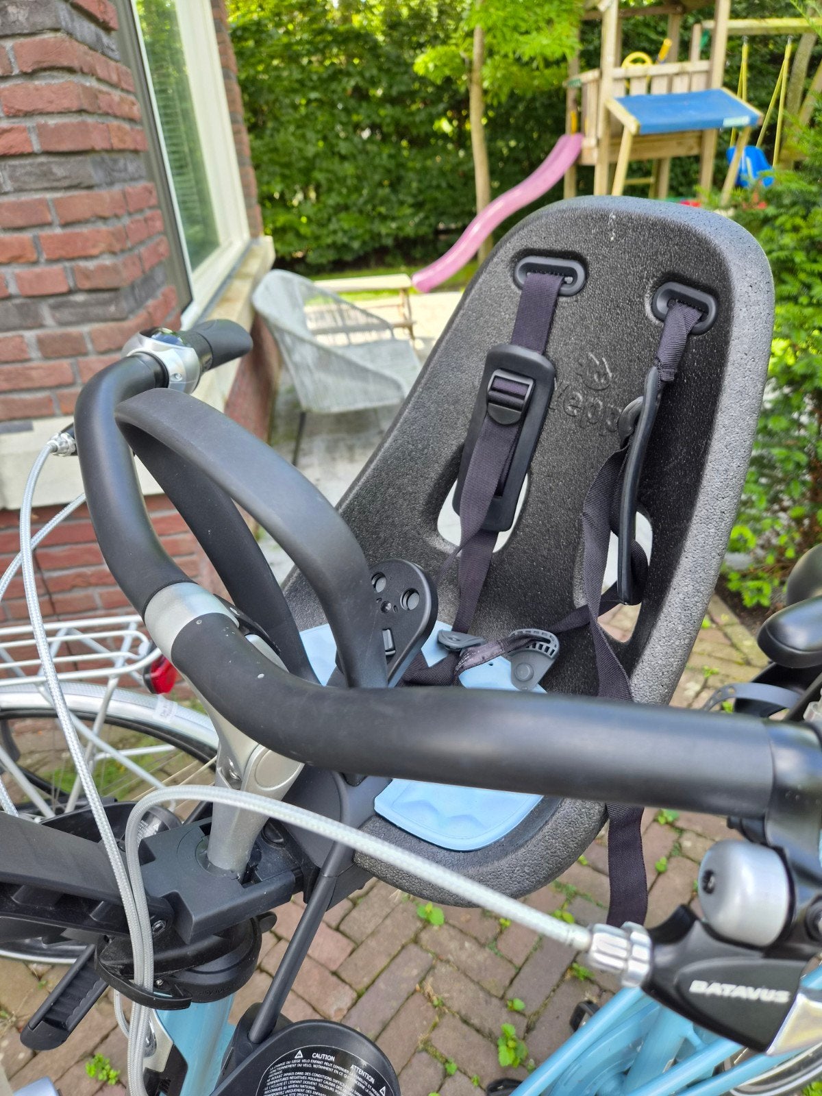 Thule Yepp Mini fietsstoeltje met windscherm, Ophalen, Voorzitje, Zo goed als nieuw, Thule Yepp
