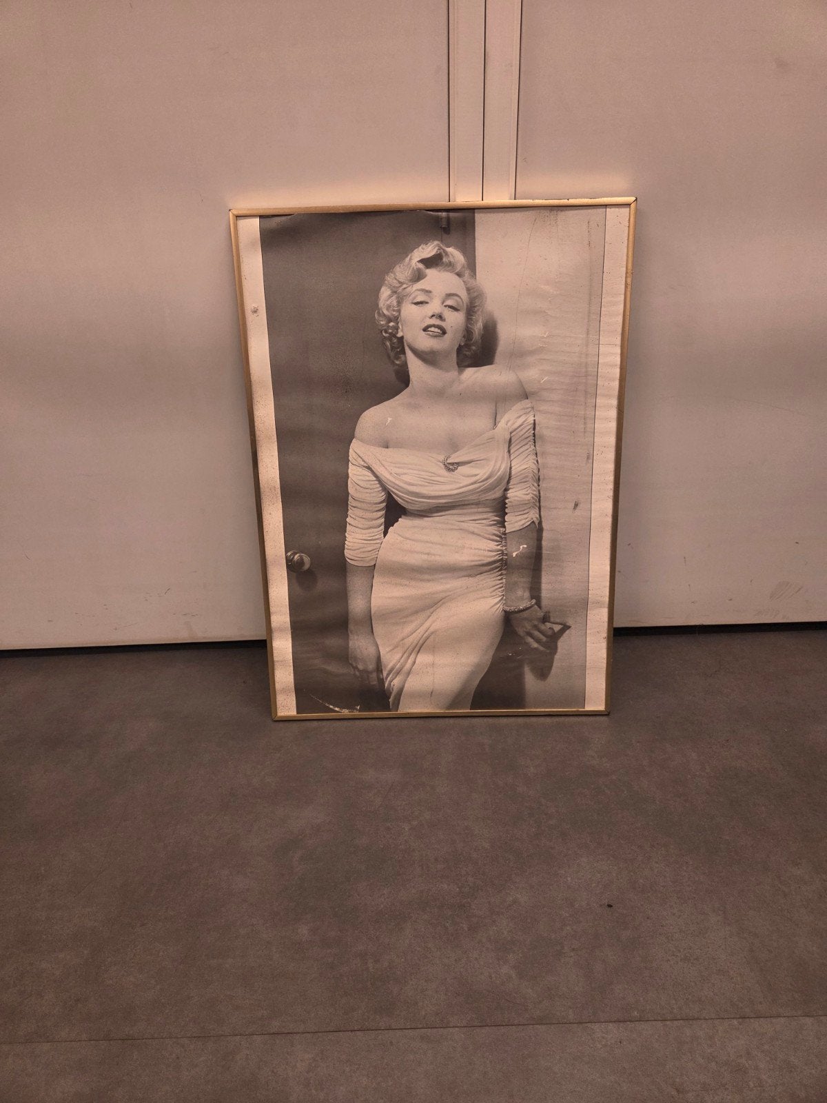 Marilyn Monroe Poster in Lijst - Zonder Glas, Ophalen of Verzenden, Poster, Ingelijst