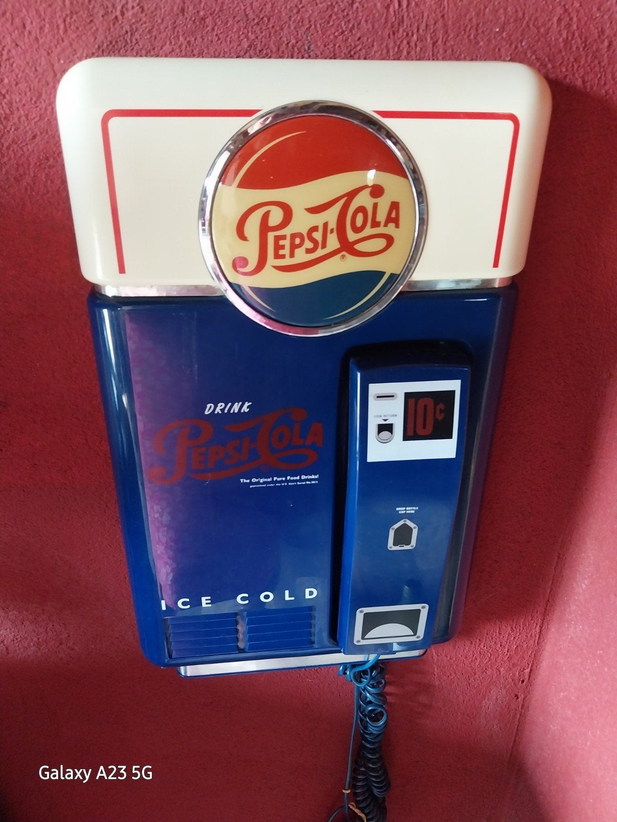 Vintage draaischijftelefoon en Pepsi-Cola decoratie, Antiek en Kunst, Ophalen of Verzenden