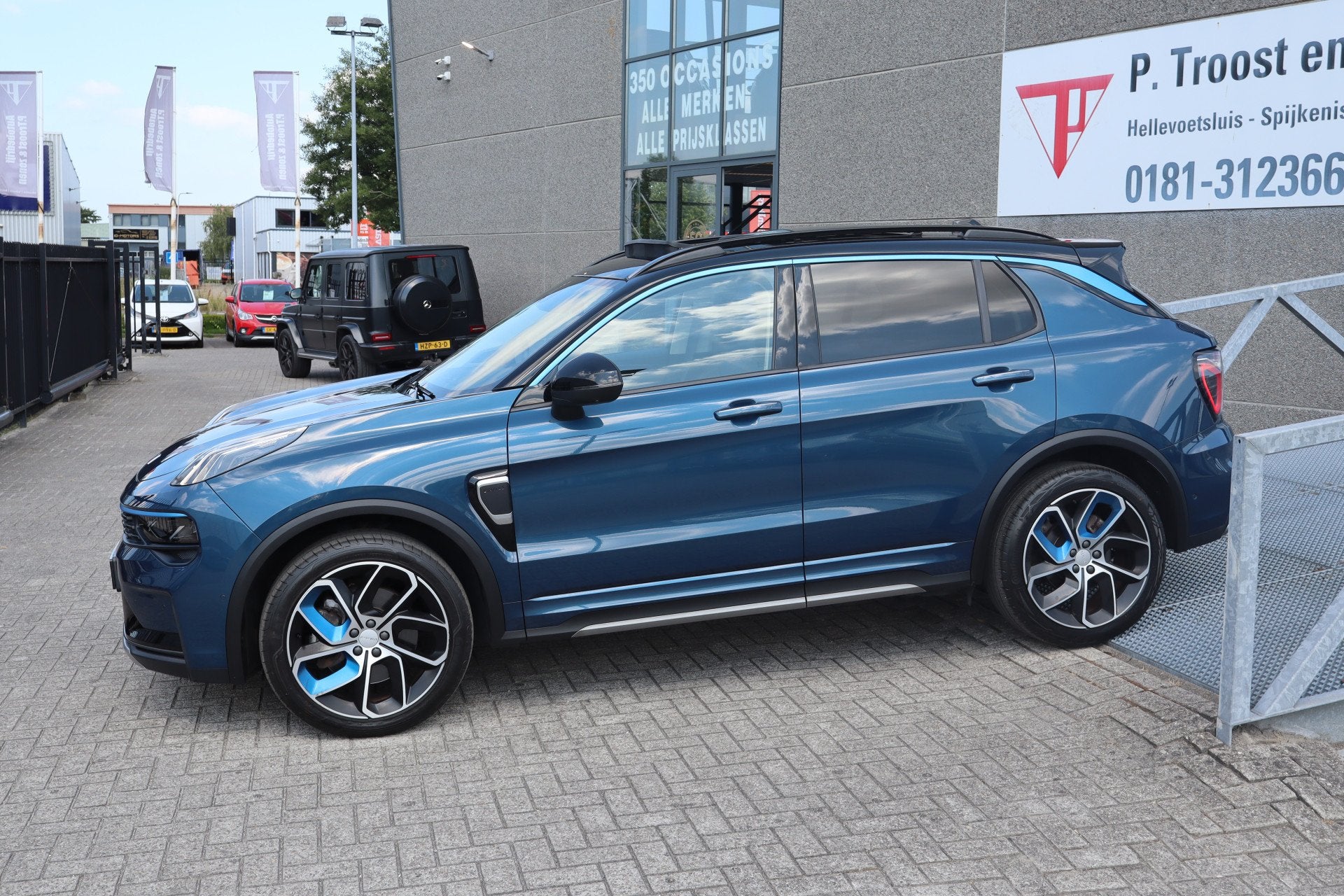 Lynk & Co 01 1.5 Panoramadak/360 Camera/Keyless/Lane assis, Auto's, Lynk & Co, 12 maanden, Stof, Blauw, Plug-in hybride