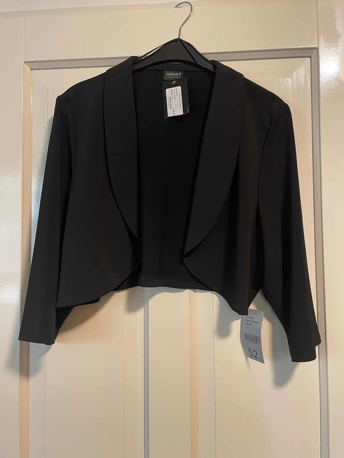 Nieuw Zwart Jasje Maat 52 van Select Hermann Lange, Kleding | Dames, Ophalen of Verzenden, Nieuw, Zwart, Jasje of Colbert