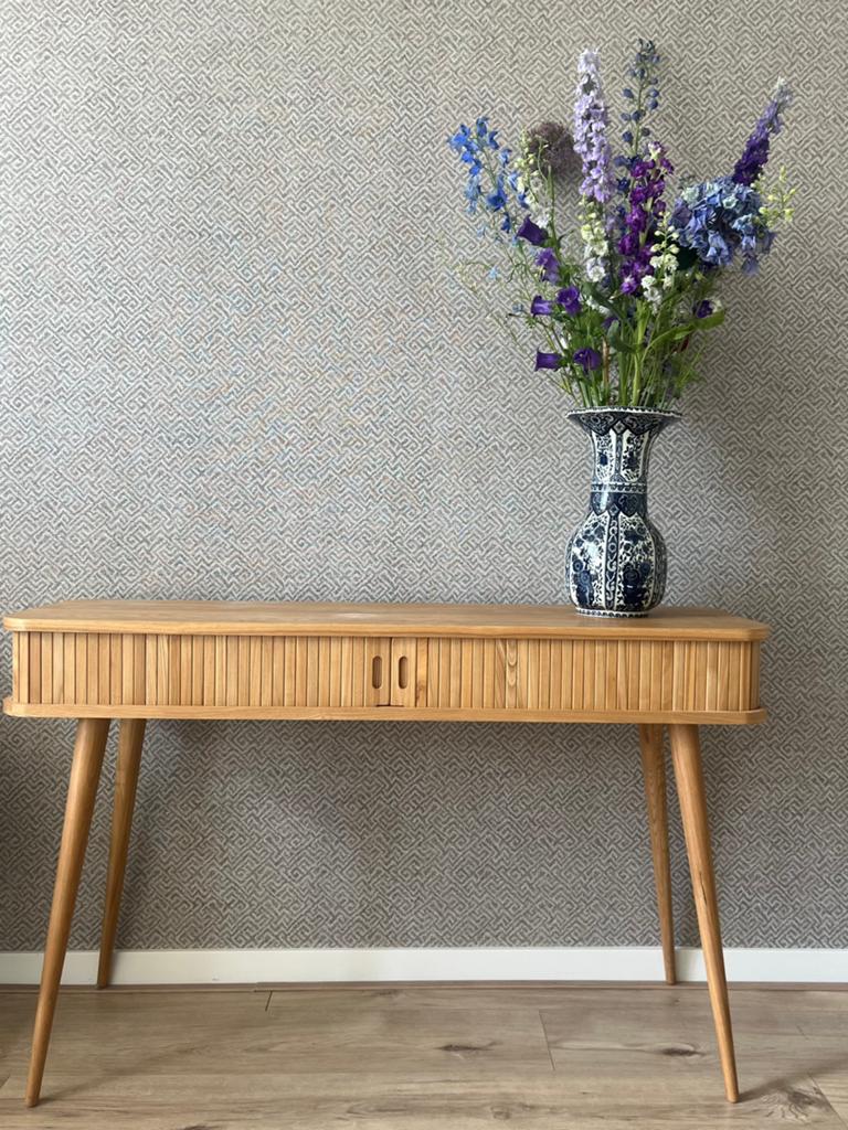 Sidetable / wandkast Zuiver Barbier Console., Huis en Inrichting, Ophalen, 100 tot 150 cm, Zo goed als nieuw, 25 tot 50 cm