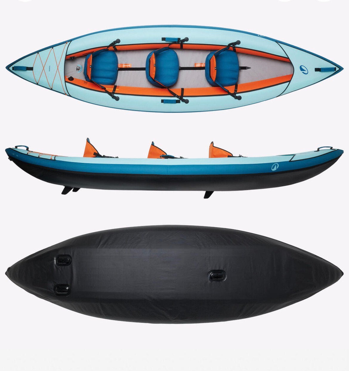 Opblaasbare kano/kajak 2/3 persoons, Watersport en Boten, Kano's, Ophalen, Gebruikt, Kajak, Twee personen