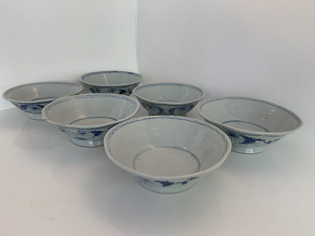 Set van zes kast kommen, China ca. 1900, Antiek en Kunst, Ophalen