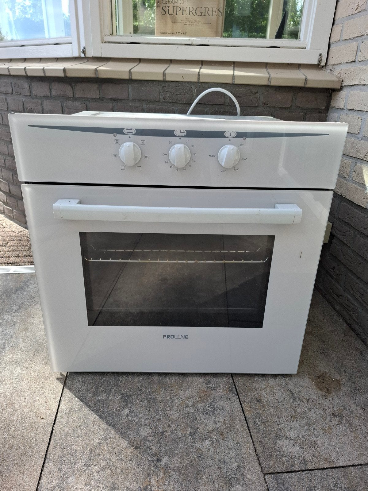 Proline inbouw oven wit, Ophalen, Gebruikt, Oven, Hete lucht