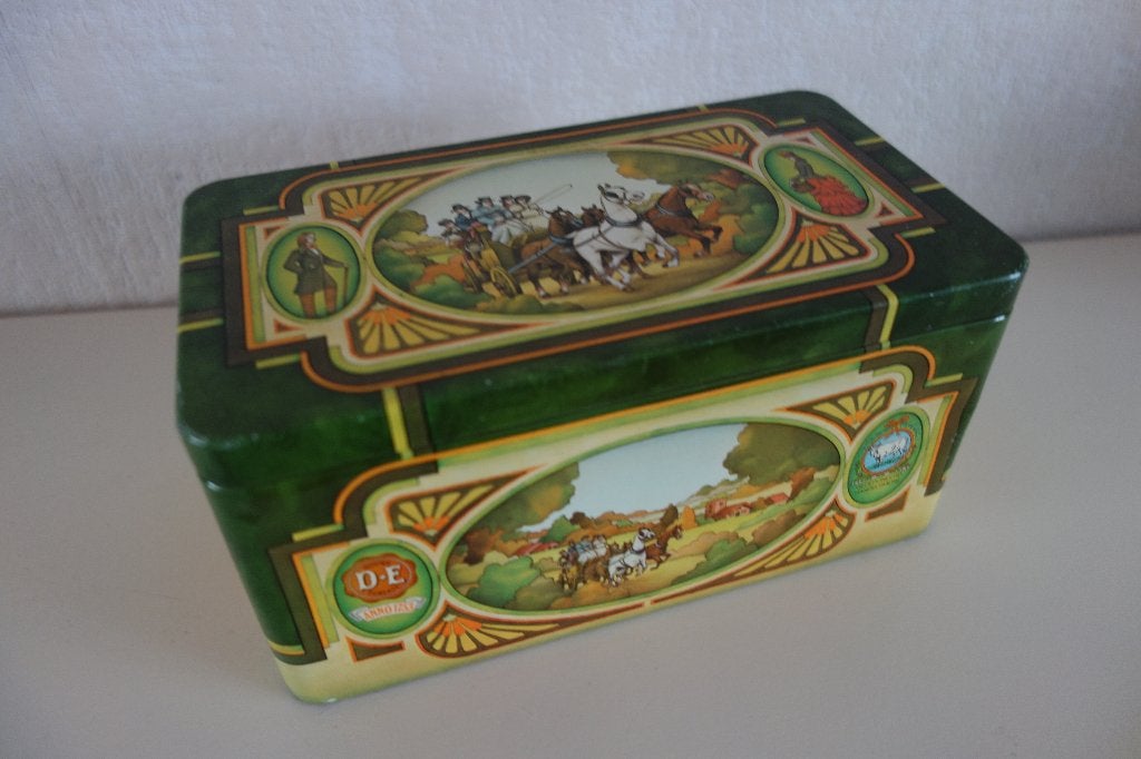 Blik D.E. Thee, Ophalen of Verzenden, Zo goed als nieuw, Thee