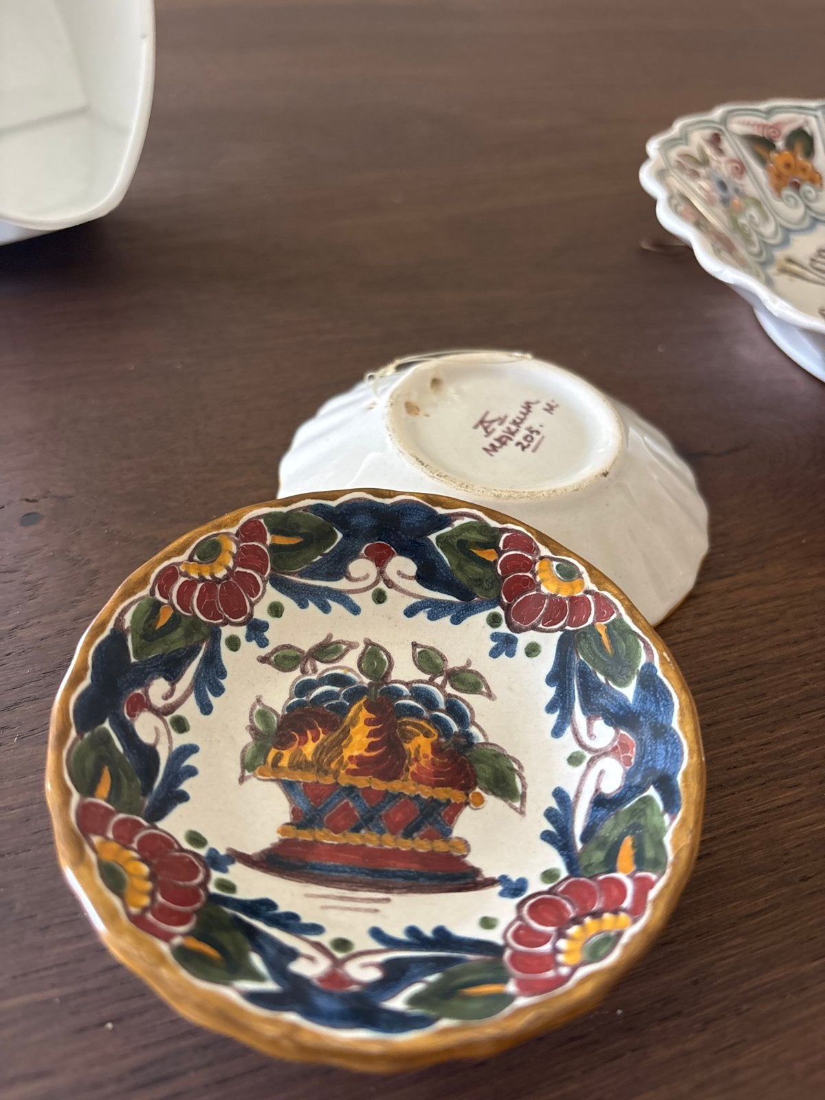 Prachtige handgeschilderde Makkum aardewerk schaaltjes, Ophalen of Verzenden