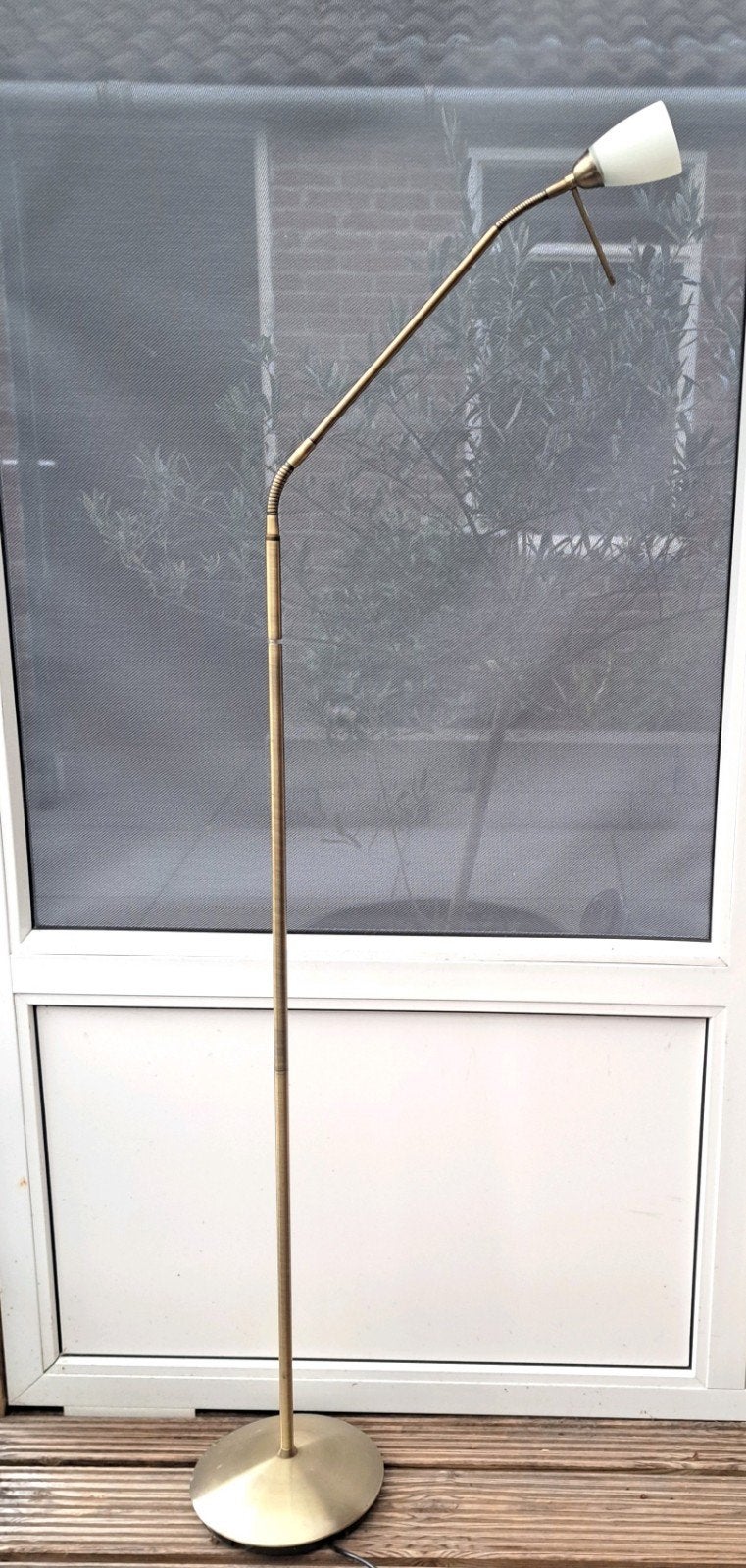 Vintage Messing Vloerlamp met Dimmer, Ophalen