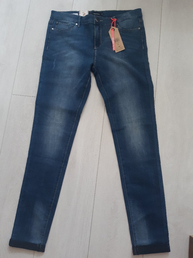 91- Tally Weijl skinny jeans medium waist maat 42, Ophalen, Nieuw, Blauw, W30 - W32 (confectie 38/40)