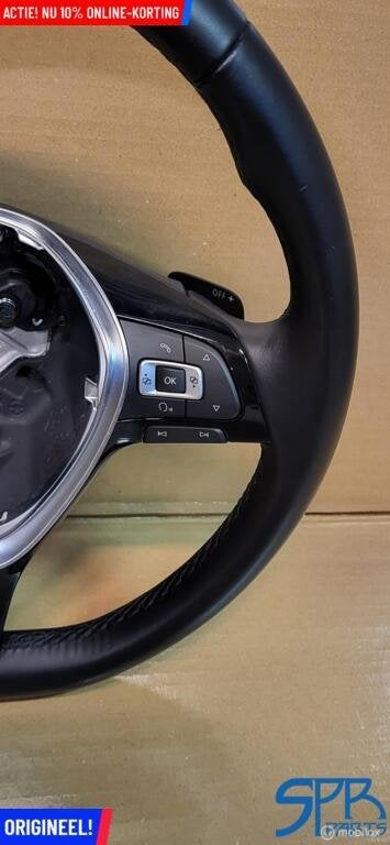 Vw TIGUAN 5NA TOURAN LEDER STUUR F1 FLIPPER ACC MODE GEBRUIK, Auto-onderdelen, Gebruikt, Volkswagen, Ophalen of Verzenden, Volkswagen
