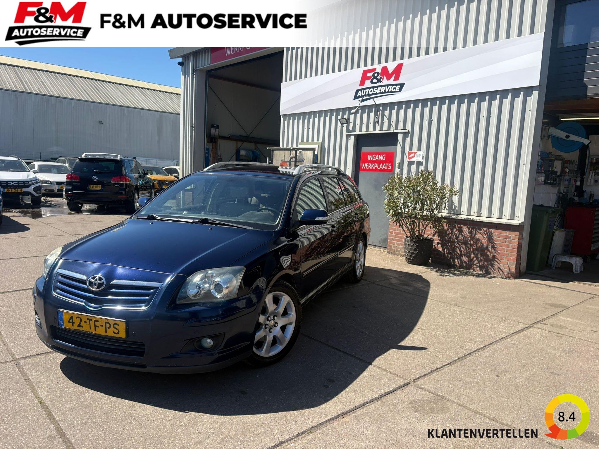 Toyota Avensis Wagon 2.4 VVTi Executive Automaat, clima, nav, Auto's, 4 cilinders, Blauw, 163 pk, 2362 cc