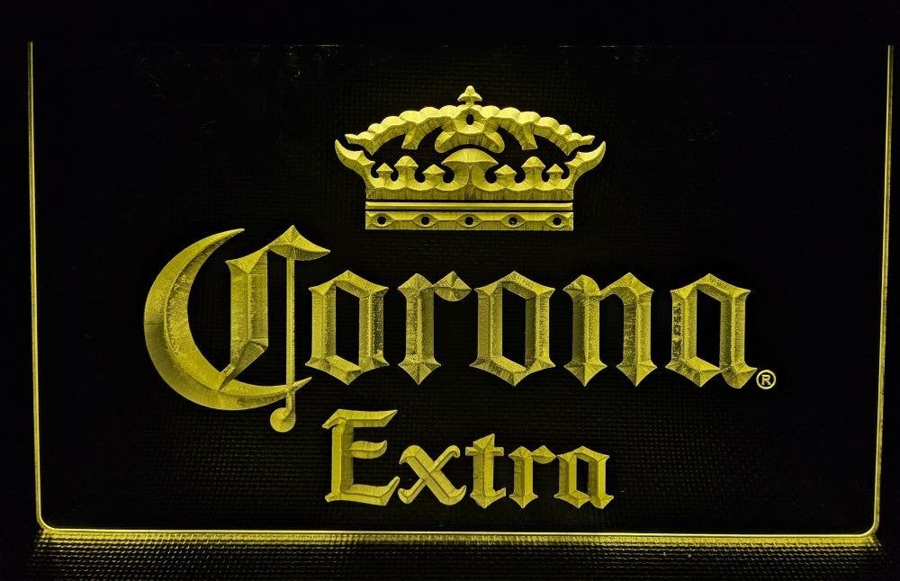 Corona Extra bier geel led reclame ledlamp wanddeco lamp, Verzamelen, Ophalen of Verzenden, Nieuw, Reclamebord, Plaat of Schild