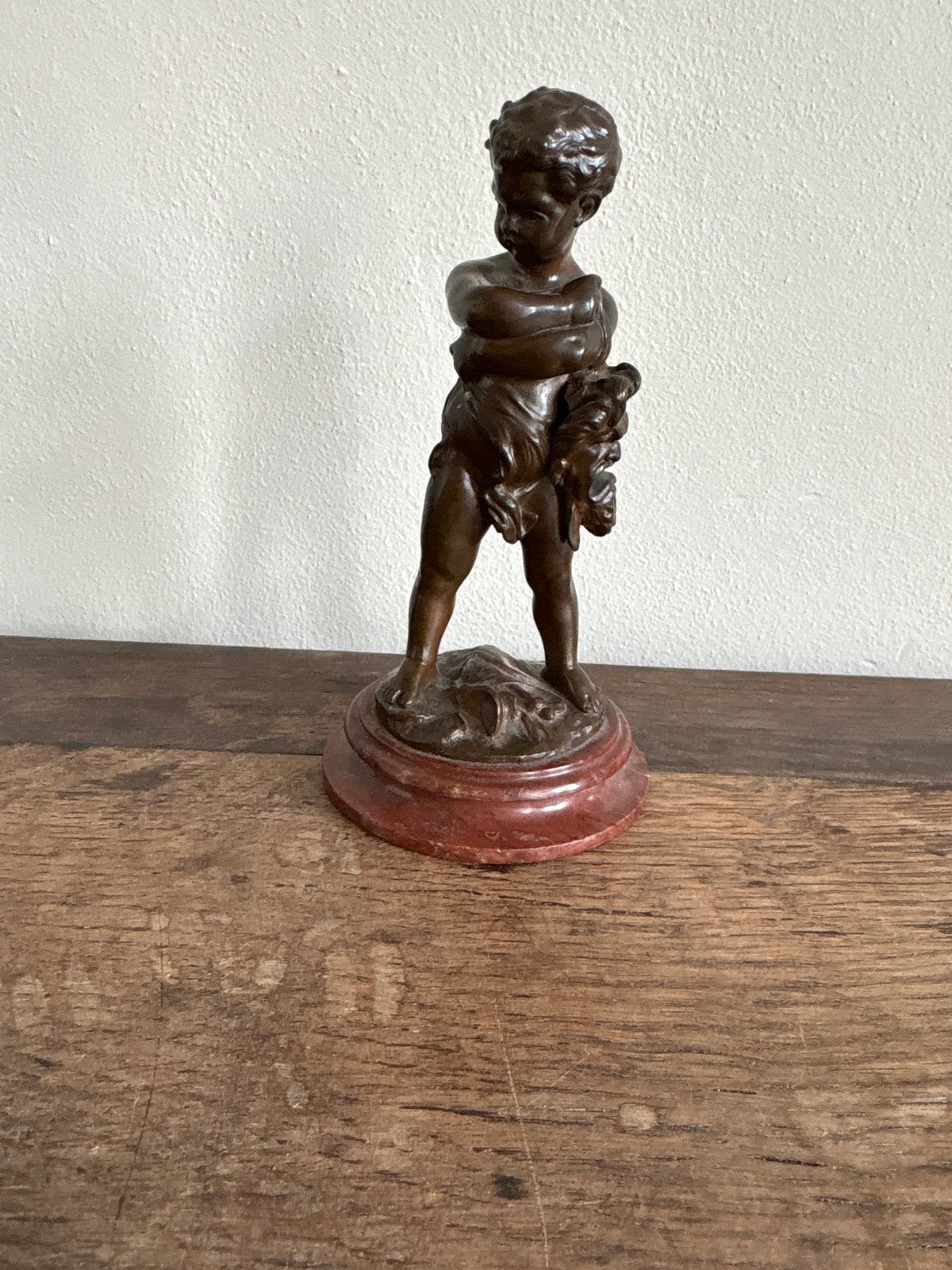 L. Kley bronzen beeld, Ophalen