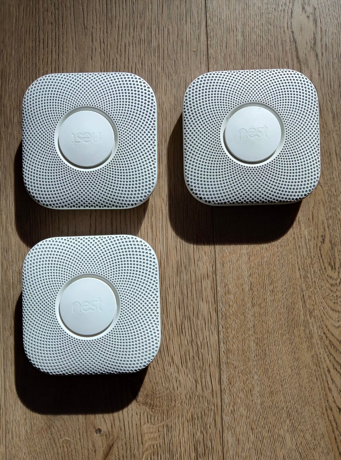 Nest Protect Rook- en Koolmonoxidemelders (3 stuks), Ophalen, Gebruikt, Detector, Sensor of Melder, Rook