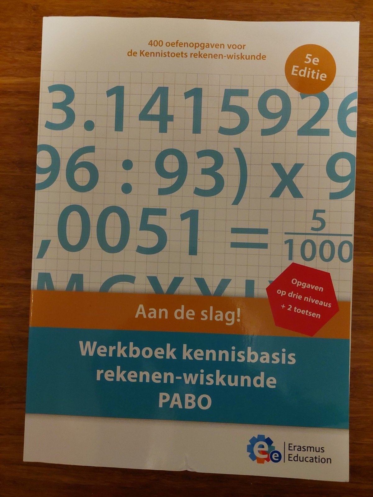 Werkboek Kennisbasis Rekenen-Wiskunde PABO 5e Editie, Boeken, Erasmus Education, Zo goed als nieuw, Beta, HBO