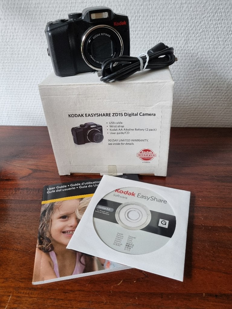 Kodak Easyshare ZD15 digitale camera, Ingebouwde flitser, Ophalen of Verzenden, Kodak, 8 keer of meer